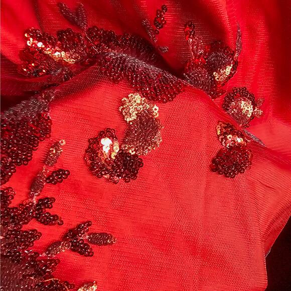 Banjul New red sequin party Valentine dress - Picture 7 of 11